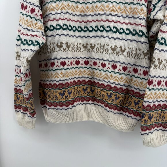 Jamie Watson 90’s Scotland Vintage Sweater Ducks Hearts Knit 100% Cotton - Picture 3 of 10